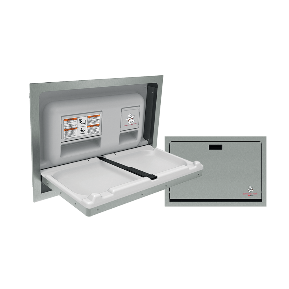 9013 Asi Recessedstainlesssteelbabychangingstation@2x2